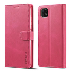 Handytasche Stand Schutzhülle Flip Leder Hülle LC1 für Samsung Galaxy A22 5G Pink