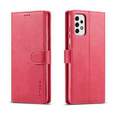 Handytasche Stand Schutzhülle Flip Leder Hülle LC1 für Samsung Galaxy A23 5G Pink