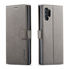 Handytasche Stand Schutzhülle Flip Leder Hülle LC1 für Samsung Galaxy A32 4G Grau