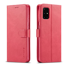 Handytasche Stand Schutzhülle Flip Leder Hülle LC1 für Samsung Galaxy M51 Pink