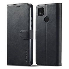 Handytasche Stand Schutzhülle Flip Leder Hülle LC1 für Xiaomi POCO C3 Schwarz