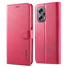 Handytasche Stand Schutzhülle Flip Leder Hülle LC1 für Xiaomi Poco X4 GT 5G Pink