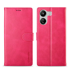 Handytasche Stand Schutzhülle Flip Leder Hülle LC1 für Xiaomi Redmi 13C Pink