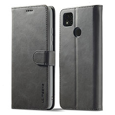 Handytasche Stand Schutzhülle Flip Leder Hülle LC1 für Xiaomi Redmi 9 Activ Grau