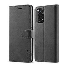 Handytasche Stand Schutzhülle Flip Leder Hülle LC1 für Xiaomi Redmi Note 12 Pro 4G Schwarz