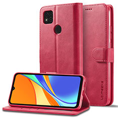 Handytasche Stand Schutzhülle Flip Leder Hülle LC2 für Xiaomi Redmi 9C NFC Pink