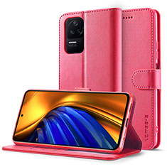 Handytasche Stand Schutzhülle Flip Leder Hülle LC2 für Xiaomi Redmi K40S 5G Pink