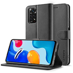 Handytasche Stand Schutzhülle Flip Leder Hülle LC2 für Xiaomi Redmi Note 12 Pro 4G Schwarz