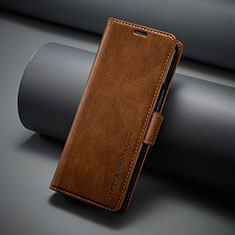 Handytasche Stand Schutzhülle Flip Leder Hülle LC3 für Samsung Galaxy Z Fold5 5G Braun