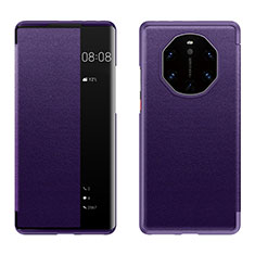 Handytasche Stand Schutzhülle Flip Leder Hülle LF1 für Huawei Mate 40 RS Violett