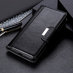 Handytasche Stand Schutzhülle Flip Leder Hülle M01L für Motorola Moto G30 Schwarz