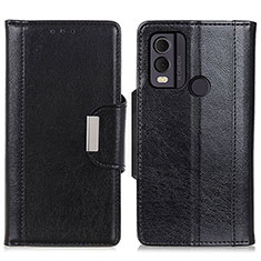 Handytasche Stand Schutzhülle Flip Leder Hülle M01L für Nokia C22 Schwarz