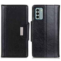 Handytasche Stand Schutzhülle Flip Leder Hülle M01L für Nokia G22 Schwarz