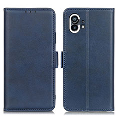 Handytasche Stand Schutzhülle Flip Leder Hülle M01L für Nothing Phone 1 Blau