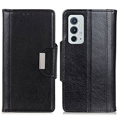 Handytasche Stand Schutzhülle Flip Leder Hülle M01L für OnePlus 9RT 5G Schwarz