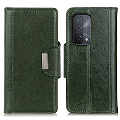 Handytasche Stand Schutzhülle Flip Leder Hülle M01L für Oppo A54 5G Grün