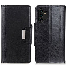 Handytasche Stand Schutzhülle Flip Leder Hülle M01L für Samsung Galaxy A04s Schwarz