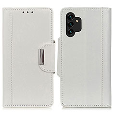 Handytasche Stand Schutzhülle Flip Leder Hülle M01L für Samsung Galaxy A13 4G Weiß