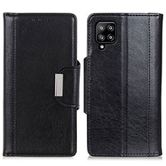 Handytasche Stand Schutzhülle Flip Leder Hülle M01L für Samsung Galaxy A22 4G Schwarz