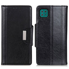 Handytasche Stand Schutzhülle Flip Leder Hülle M01L für Samsung Galaxy A22s 5G Schwarz