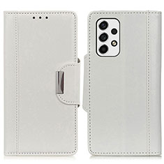 Handytasche Stand Schutzhülle Flip Leder Hülle M01L für Samsung Galaxy A53 5G Weiß