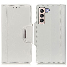 Handytasche Stand Schutzhülle Flip Leder Hülle M01L für Samsung Galaxy S23 5G Weiß