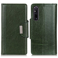 Handytasche Stand Schutzhülle Flip Leder Hülle M01L für Sony Xperia 1 V Grün