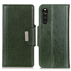 Handytasche Stand Schutzhülle Flip Leder Hülle M01L für Sony Xperia 10 III Lite Grün