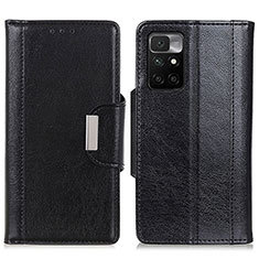 Handytasche Stand Schutzhülle Flip Leder Hülle M01L für Xiaomi Redmi 10 (2022) Schwarz