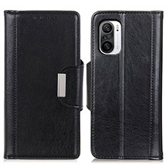 Handytasche Stand Schutzhülle Flip Leder Hülle M01L für Xiaomi Redmi K40 Pro 5G Schwarz