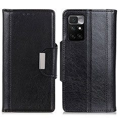 Handytasche Stand Schutzhülle Flip Leder Hülle M01L für Xiaomi Redmi Note 11 4G (2021) Schwarz