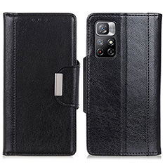 Handytasche Stand Schutzhülle Flip Leder Hülle M01L für Xiaomi Redmi Note 11 5G Schwarz