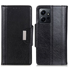 Handytasche Stand Schutzhülle Flip Leder Hülle M01L für Xiaomi Redmi Note 12 4G Schwarz