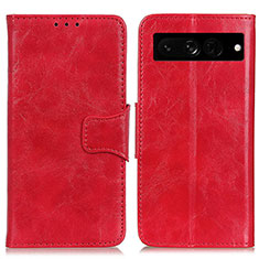 Handytasche Stand Schutzhülle Flip Leder Hülle M02L für Google Pixel 7 Pro 5G Rot