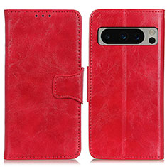 Handytasche Stand Schutzhülle Flip Leder Hülle M02L für Google Pixel 8 Pro 5G Rot