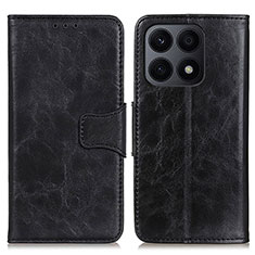 Handytasche Stand Schutzhülle Flip Leder Hülle M02L für Huawei Honor X8a 4G Schwarz