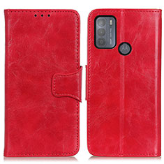 Handytasche Stand Schutzhülle Flip Leder Hülle M02L für Motorola Moto G50 Rot