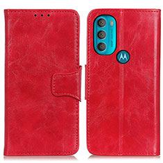 Handytasche Stand Schutzhülle Flip Leder Hülle M02L für Motorola Moto G71 5G Rot