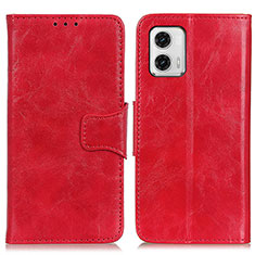 Handytasche Stand Schutzhülle Flip Leder Hülle M02L für Motorola Moto G73 5G Rot