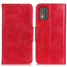 Handytasche Stand Schutzhülle Flip Leder Hülle M02L für Nokia C02 Rot