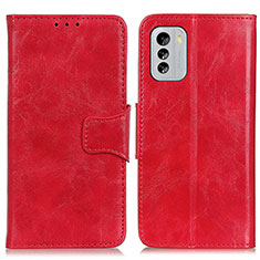 Handytasche Stand Schutzhülle Flip Leder Hülle M02L für Nokia G60 5G Rot