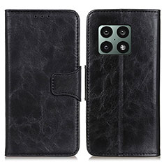 Handytasche Stand Schutzhülle Flip Leder Hülle M02L für OnePlus 10 Pro 5G Schwarz