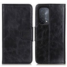 Handytasche Stand Schutzhülle Flip Leder Hülle M02L für Oppo A54 5G Schwarz