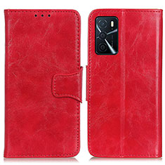 Handytasche Stand Schutzhülle Flip Leder Hülle M02L für Oppo A54s Rot