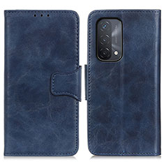 Handytasche Stand Schutzhülle Flip Leder Hülle M02L für Oppo A93 5G Blau