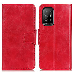 Handytasche Stand Schutzhülle Flip Leder Hülle M02L für Oppo F19 Pro+ Plus 5G Rot