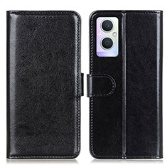 Handytasche Stand Schutzhülle Flip Leder Hülle M02L für Oppo F21s Pro 5G Schwarz