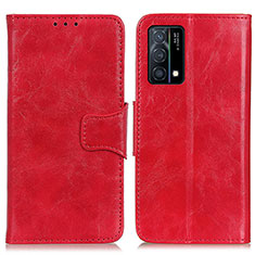 Handytasche Stand Schutzhülle Flip Leder Hülle M02L für Oppo K9 5G Rot