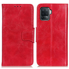 Handytasche Stand Schutzhülle Flip Leder Hülle M02L für Oppo Reno5 F Rot