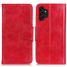 Handytasche Stand Schutzhülle Flip Leder Hülle M02L für Samsung Galaxy A13 4G Rot